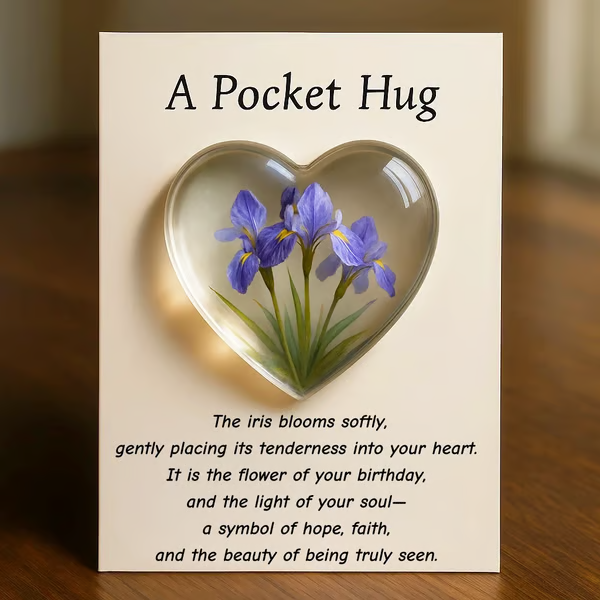 Birth Flower Pocket Hug