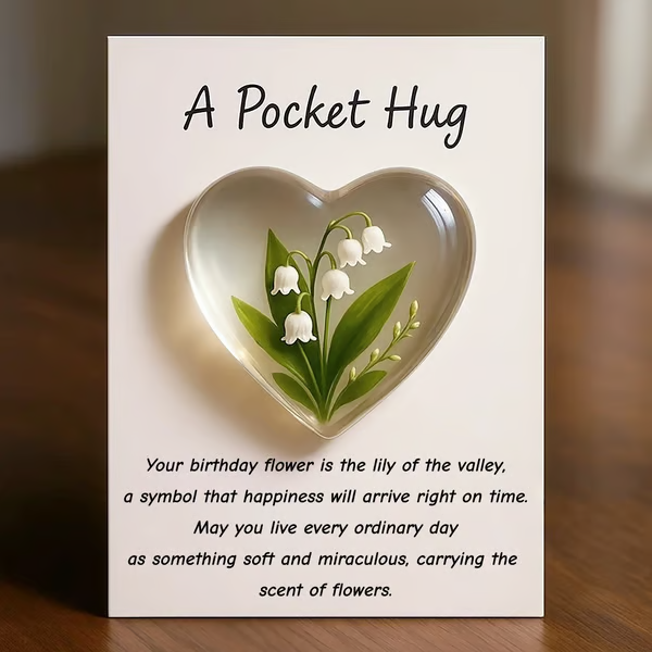 Birth Flower Pocket Hug