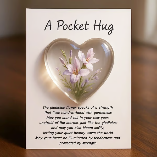 Birth Flower Pocket Hug