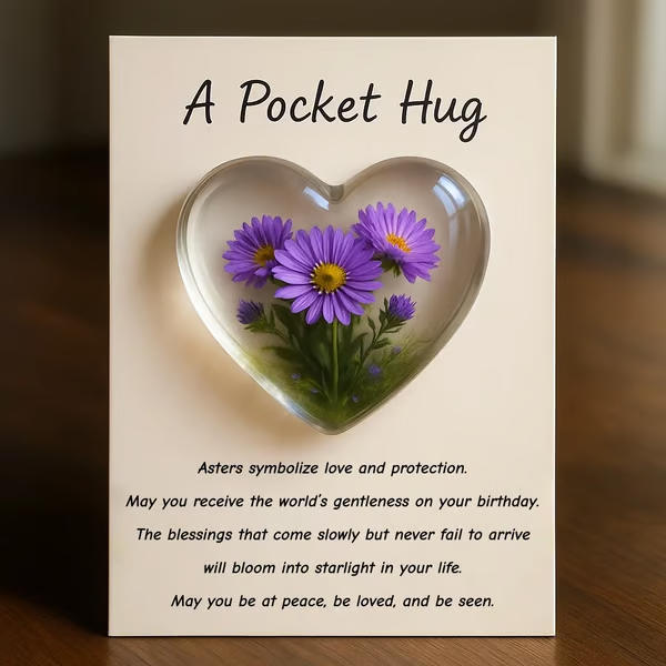 Birth Flower Pocket Hug