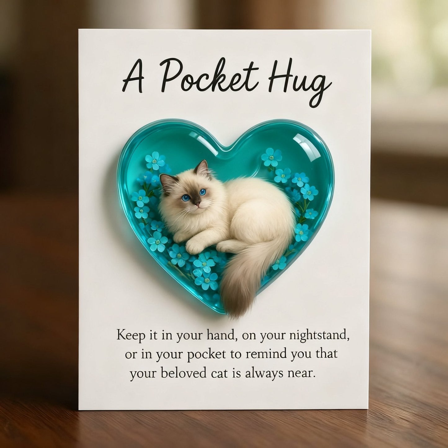 Cat keepsake card