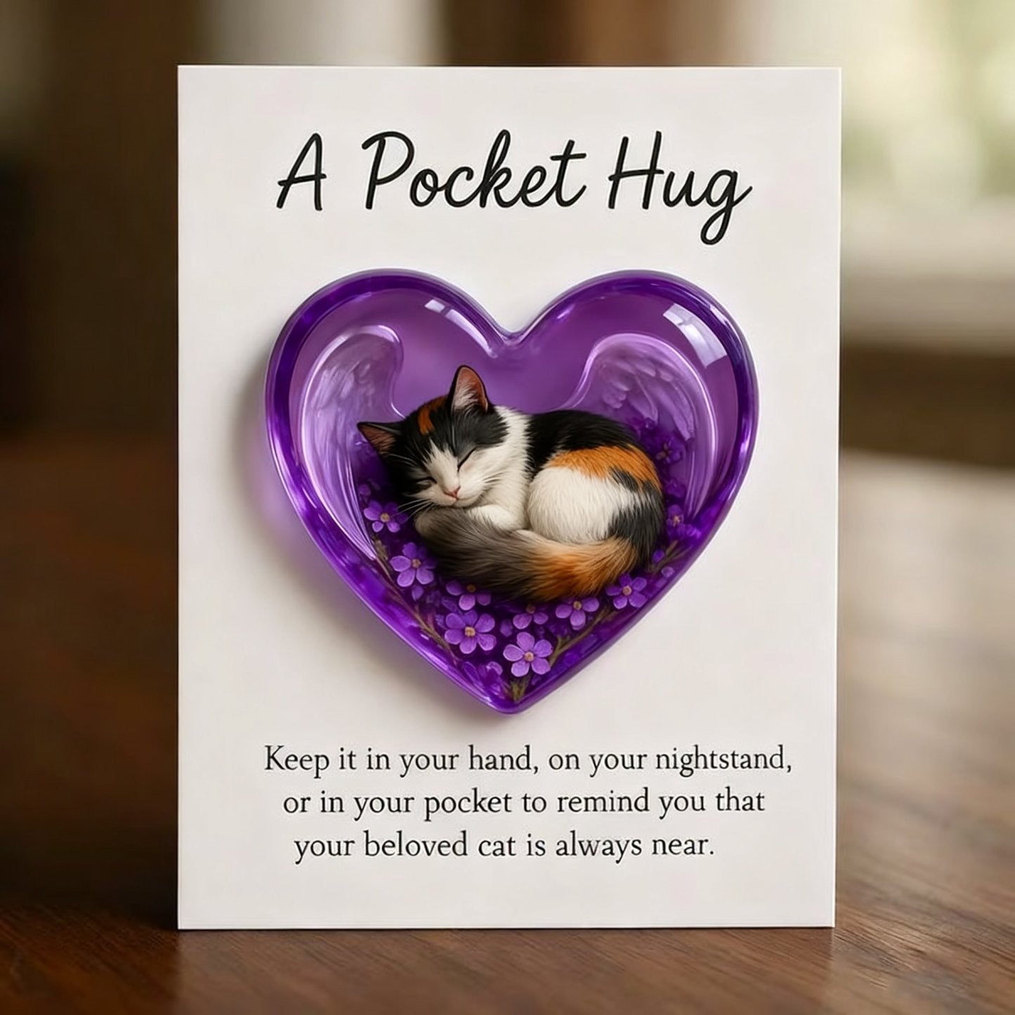 Cat keepsake card