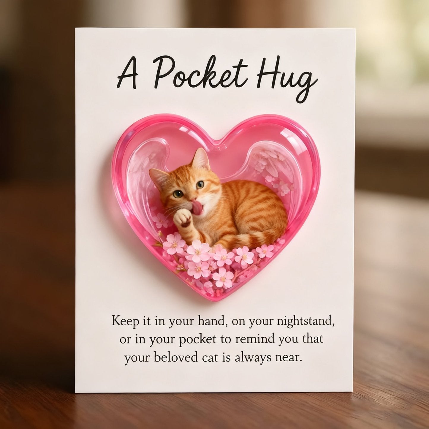 Cat keepsake card